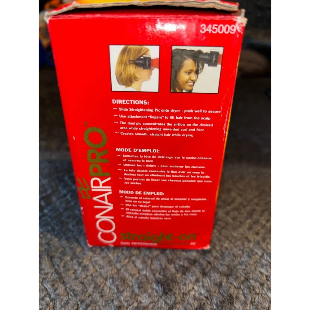ConairPro Straight-On Dual Professional Straightening Pic Hair Dryer Attachment